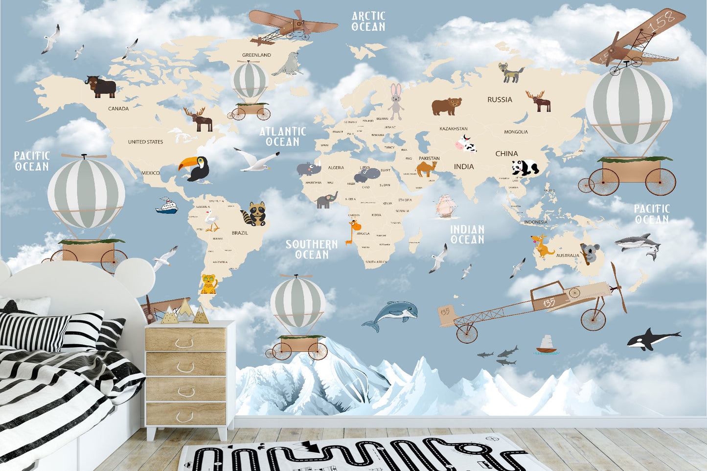 Mural Mapa Modelo - MI006