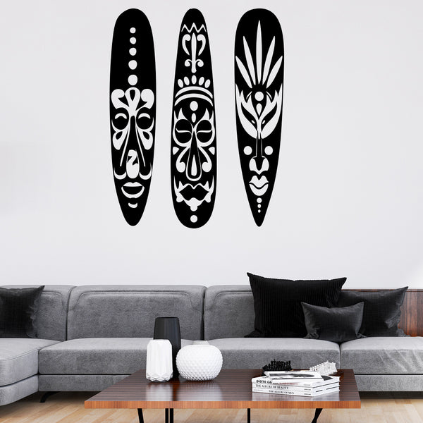Vinilo Decorativo Mascaras Africanas - VDC048