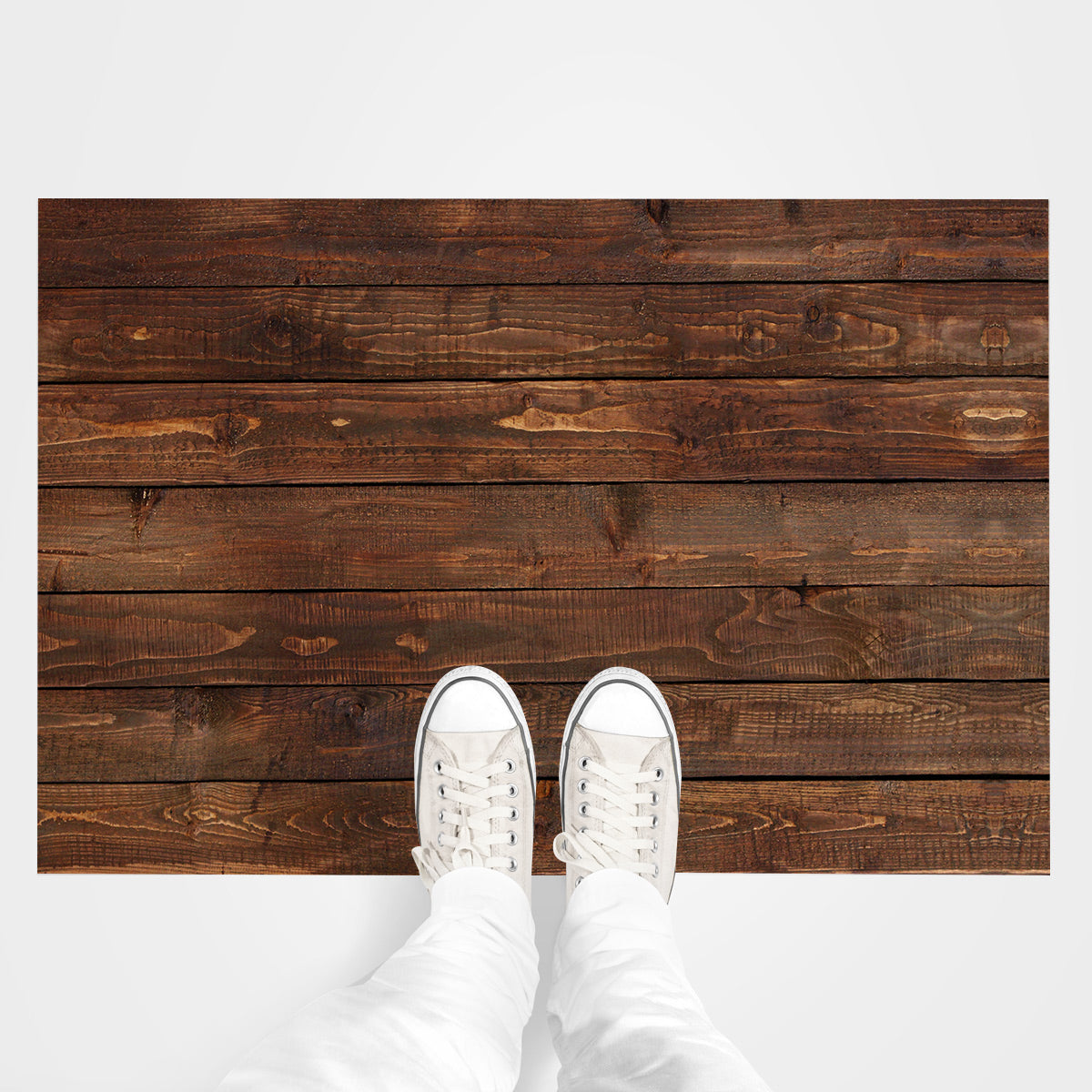 Vinilo Alto Transito Modelo Madera Parquet Oscuro 100x100cm - ATM000