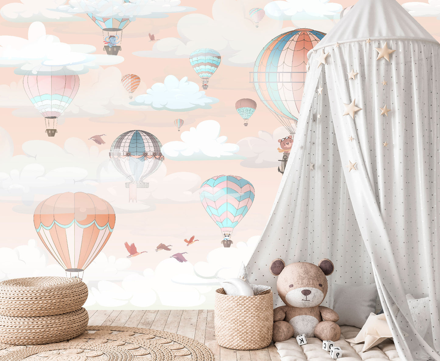 Mural Infantil Globos de Aire - MI054