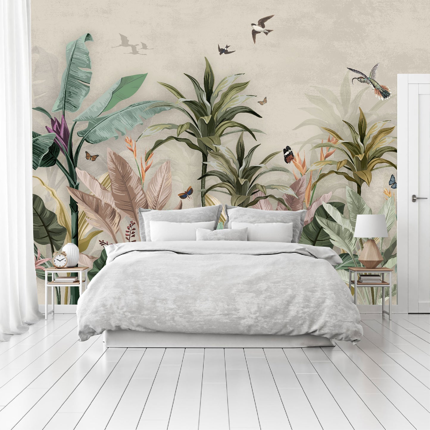 Mural4 Jungla Vintage Fondo Claro - MT251