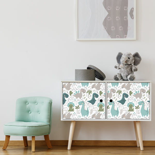Vinilo para Muebles Dinosaurios Familiares - MI133