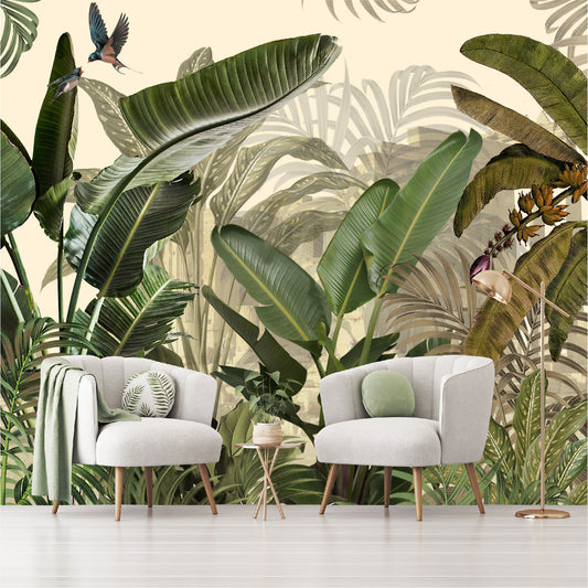 Mural Hojas Tropicales - MT370