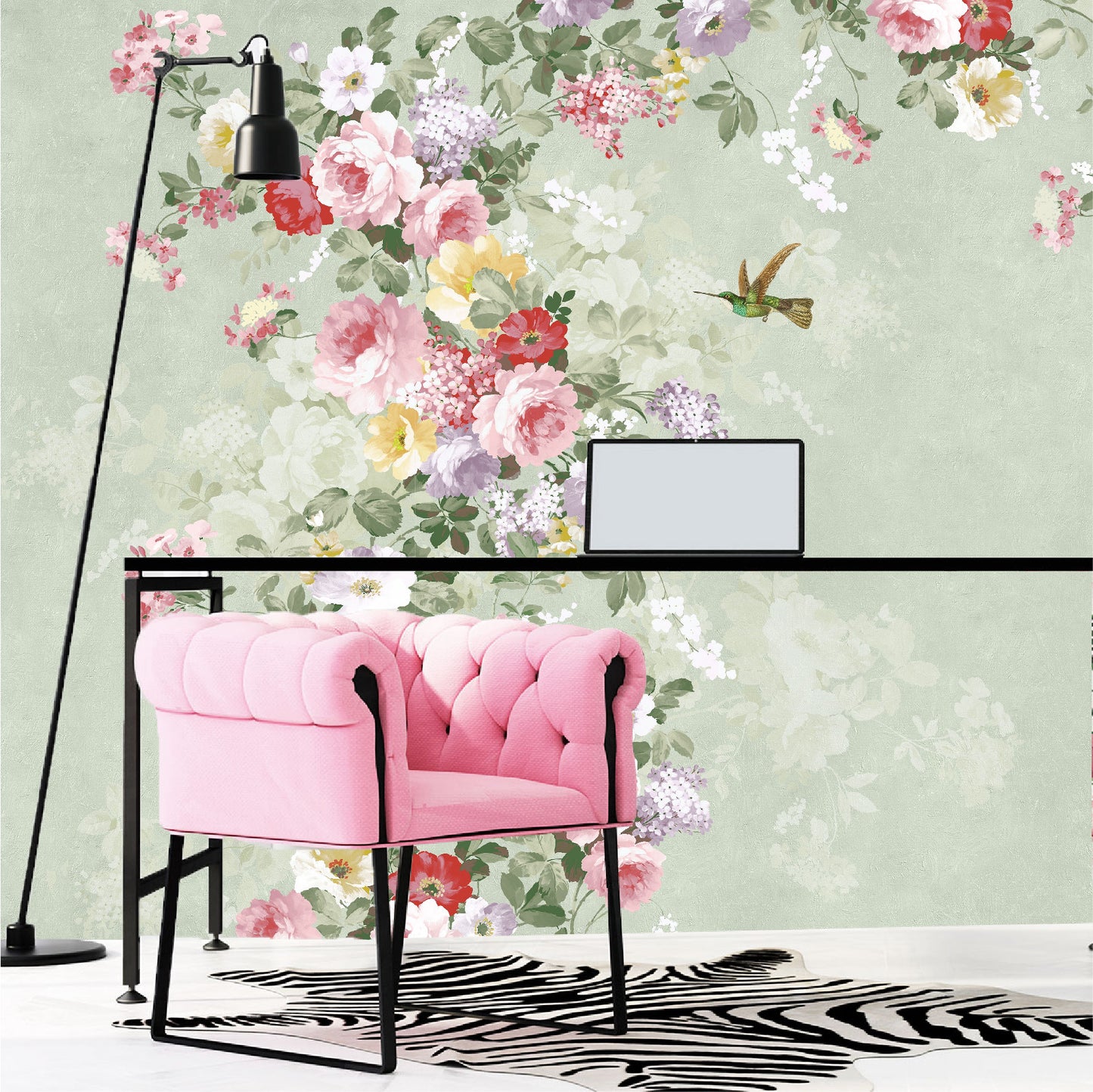 Mural Flores Vintage - MT398