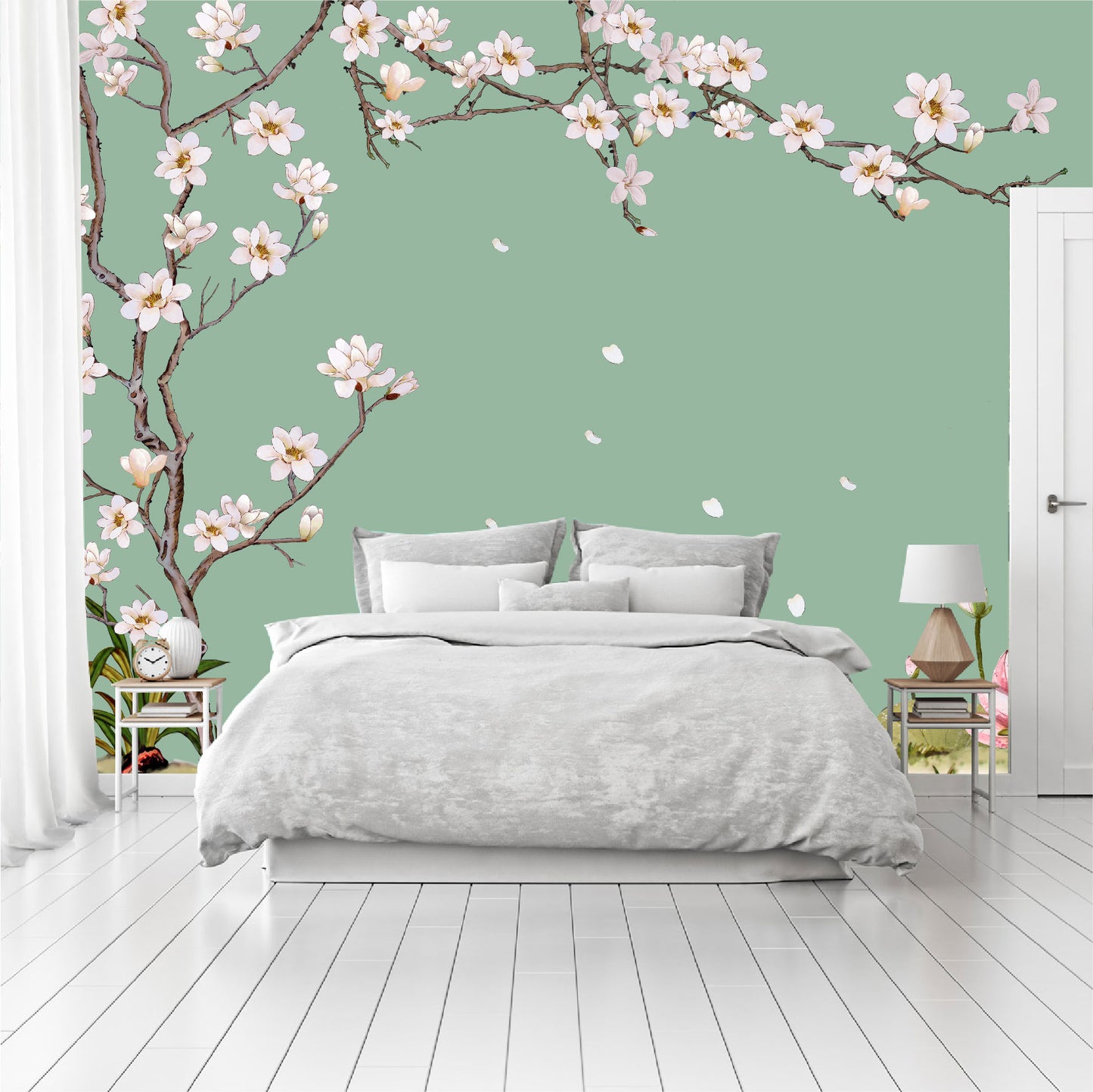 Mural Árbol con flores blancas - MT473