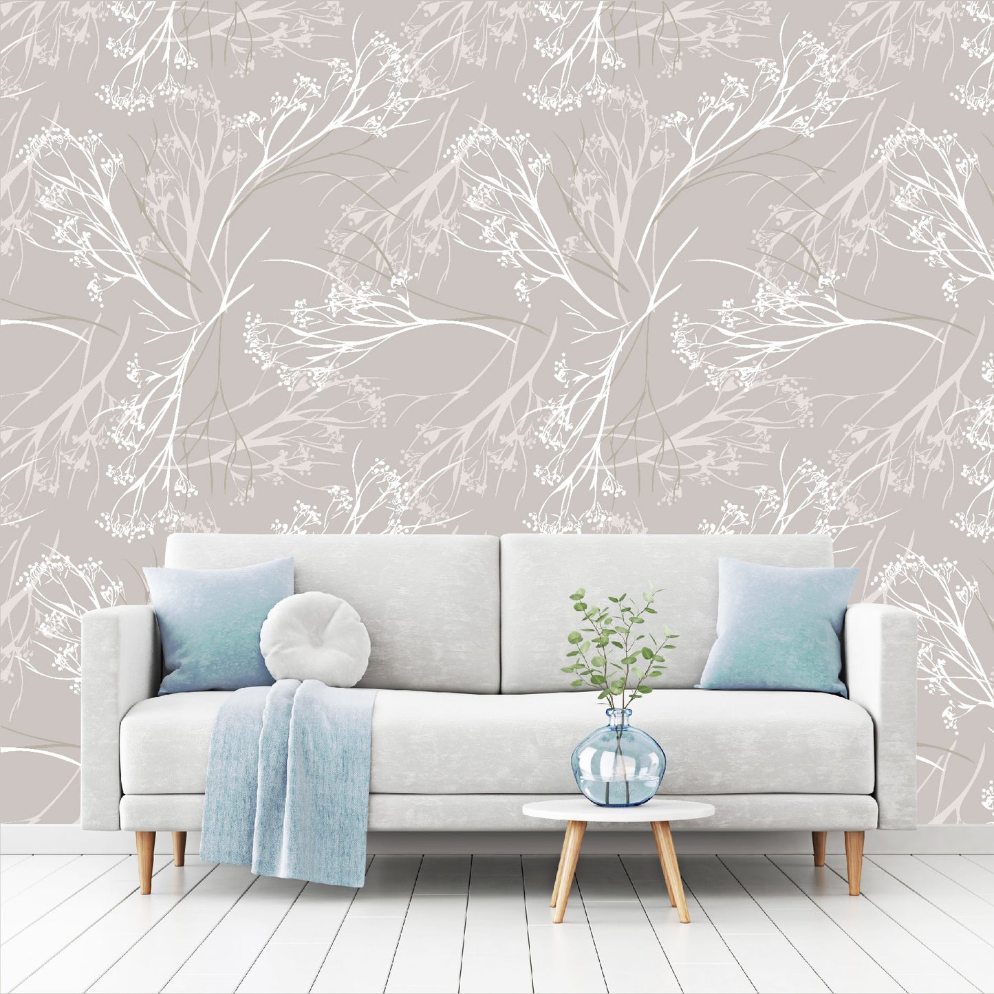 Mural Tropical Ramitas - MT333