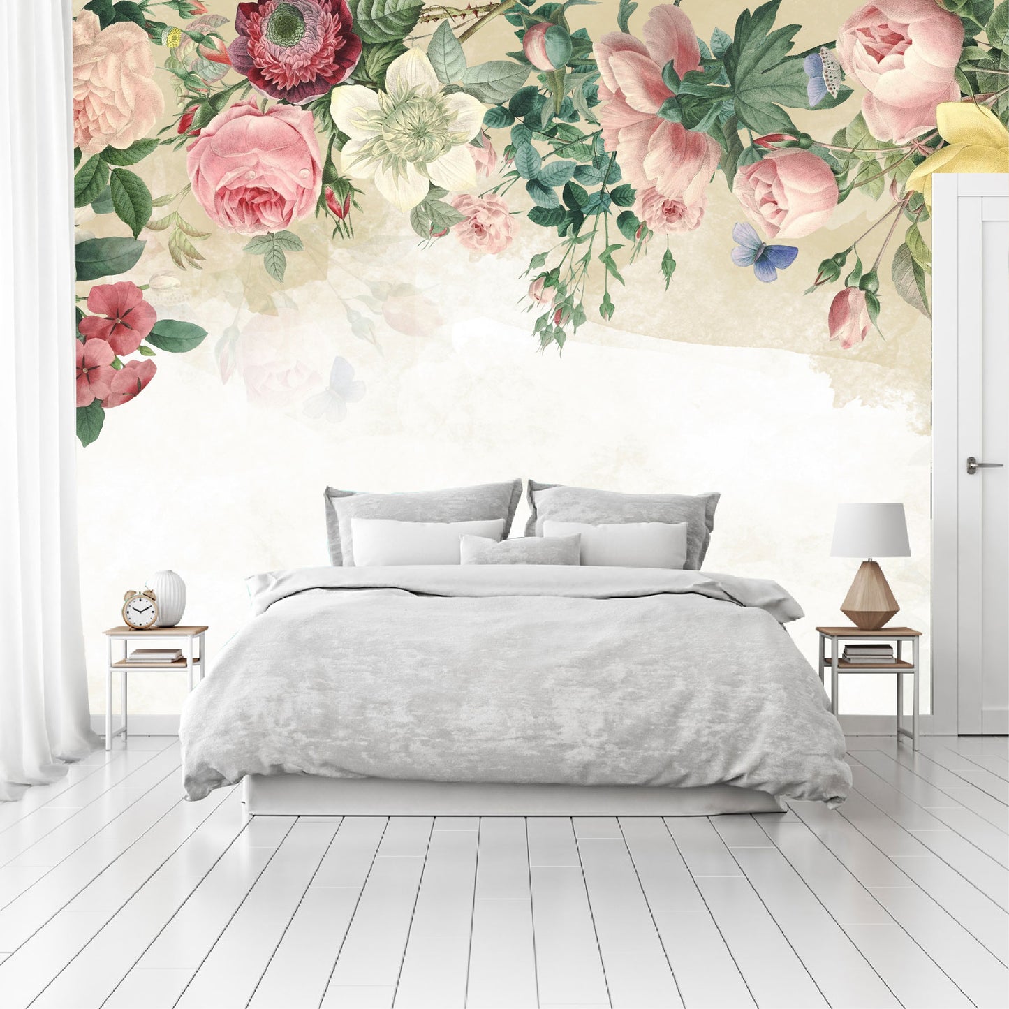 Mural Tropical Enredadera de Rosas - MT221