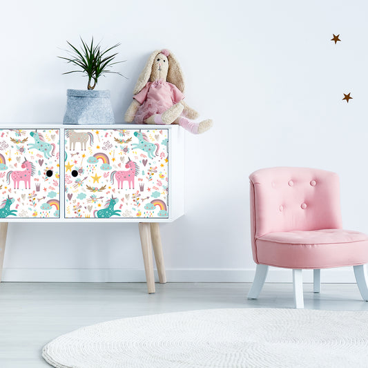Vinilo para Muebles Unicornios Encantados - MI067