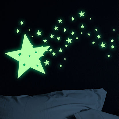 Vinilo Decorativo Fotoluminiscente Estrellas Fugaces - VF014