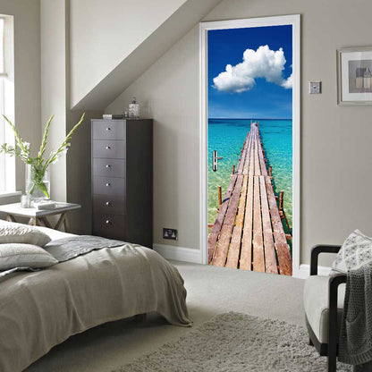 Vinilo Decorativo Para Puertas Camino a la Playa - VP020