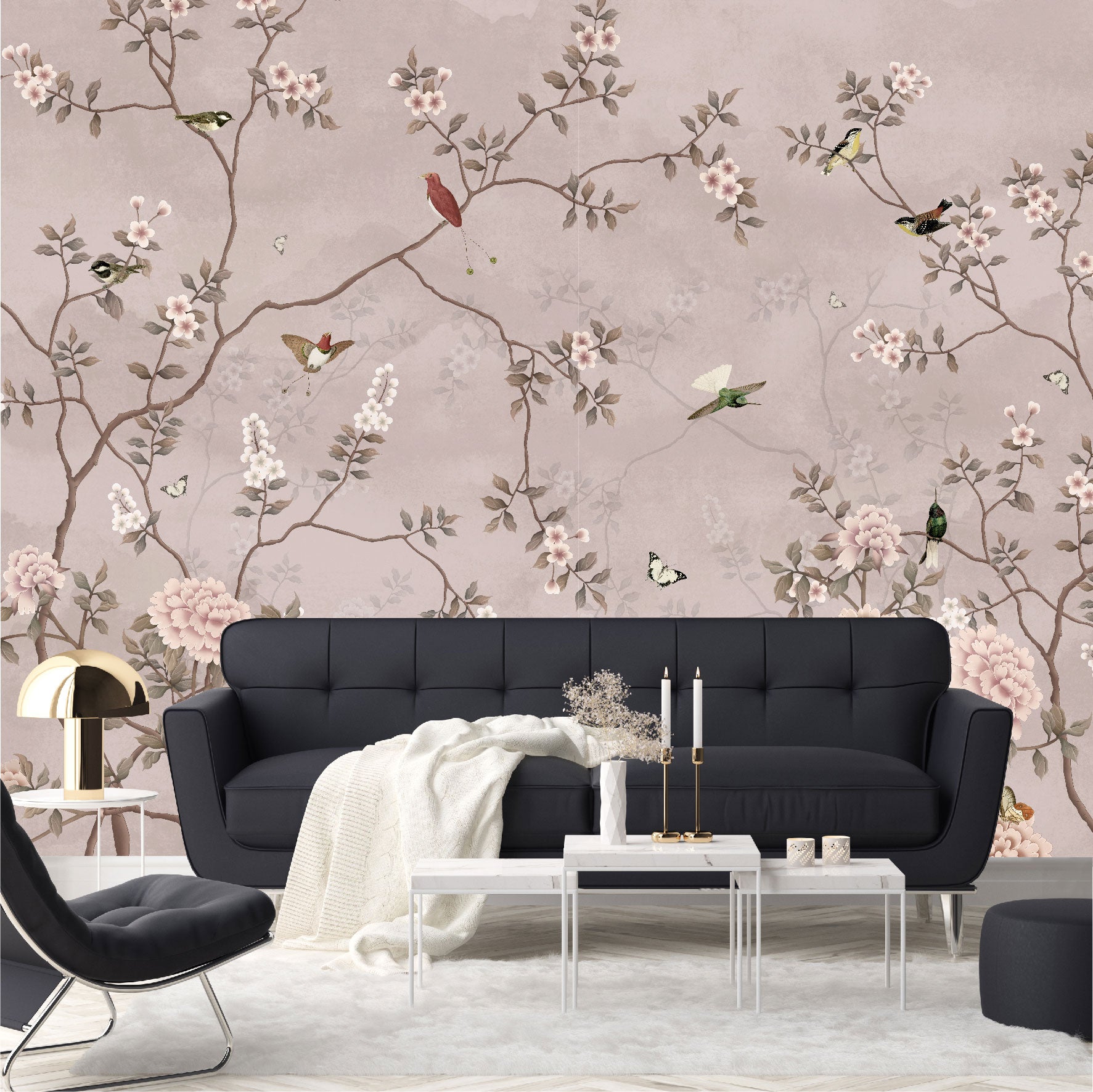 Mural Tropical Campestre Floral - MT310