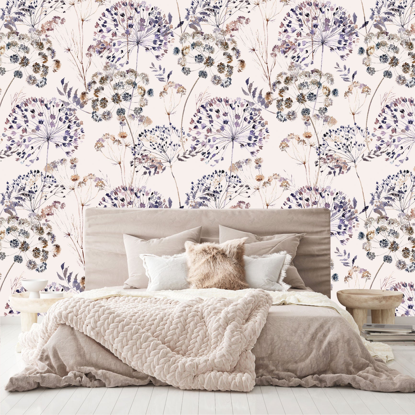 Mural Mate Flores Estilo Boho - MT425
