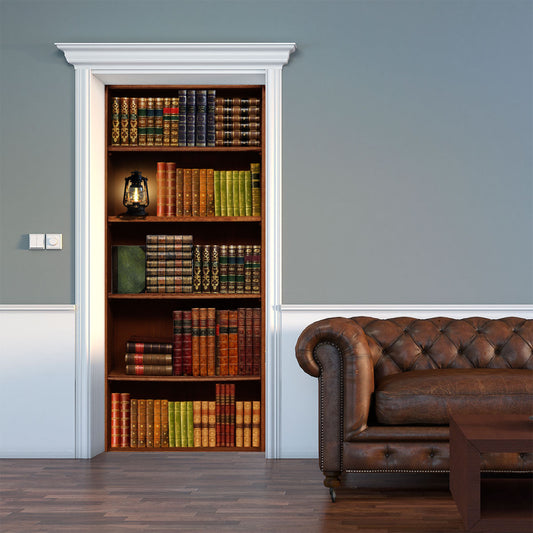 Vinilo Decorativo Para Puertas - Biblioteca - VP001