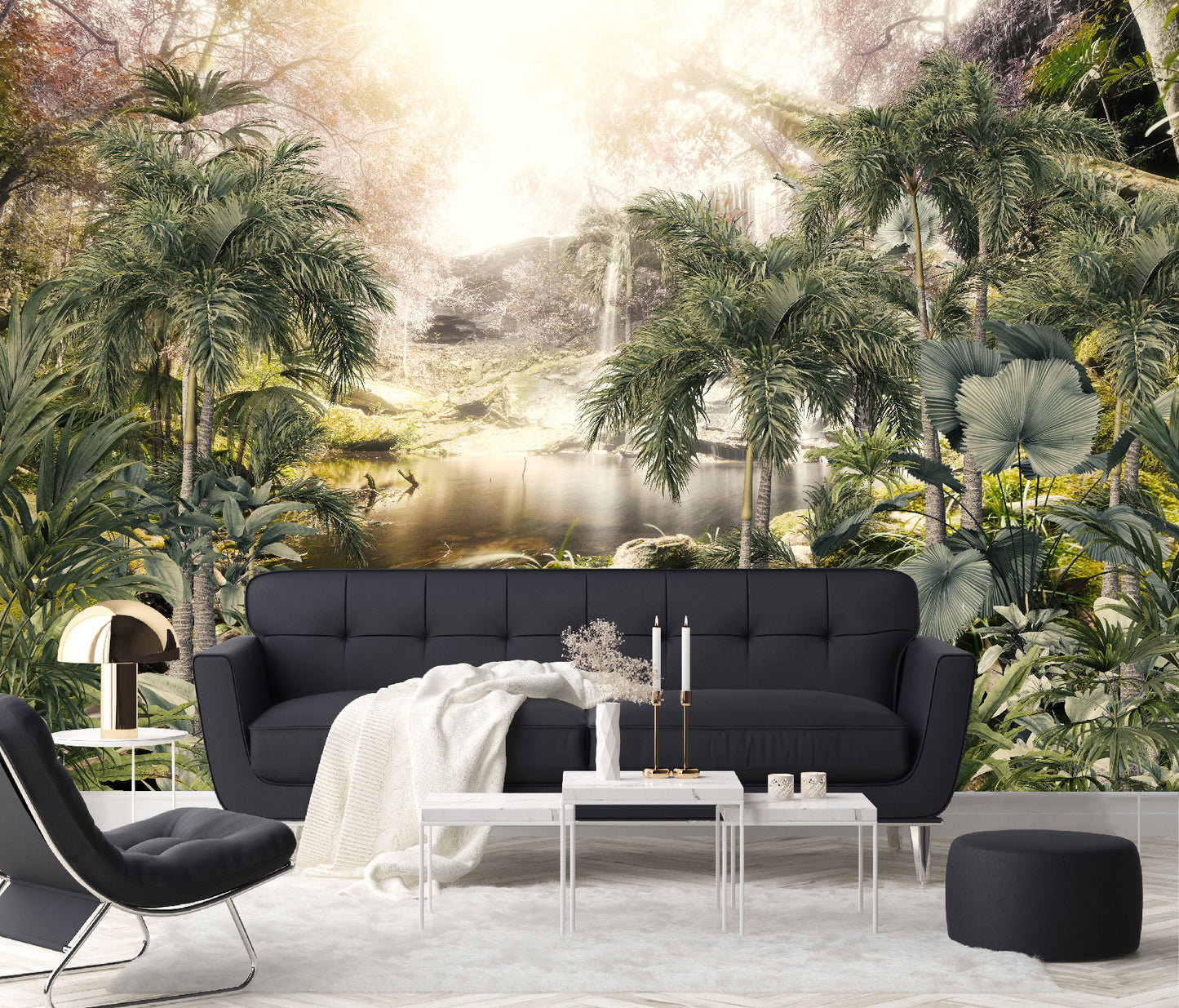 Mural Bosque Tropical con Lago - MT144