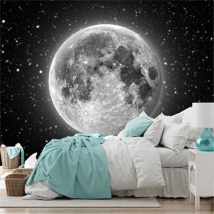 Fotomural Luna llena con estrellas - FM011