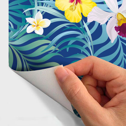 Vinilo Mate Flores Tropicales - Modelo 1069