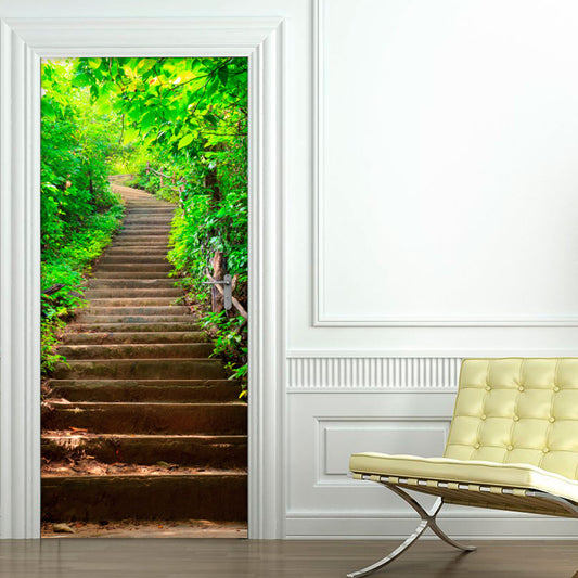 Vinilo Decorativo Para Puertas escaleras a la colina - VP015