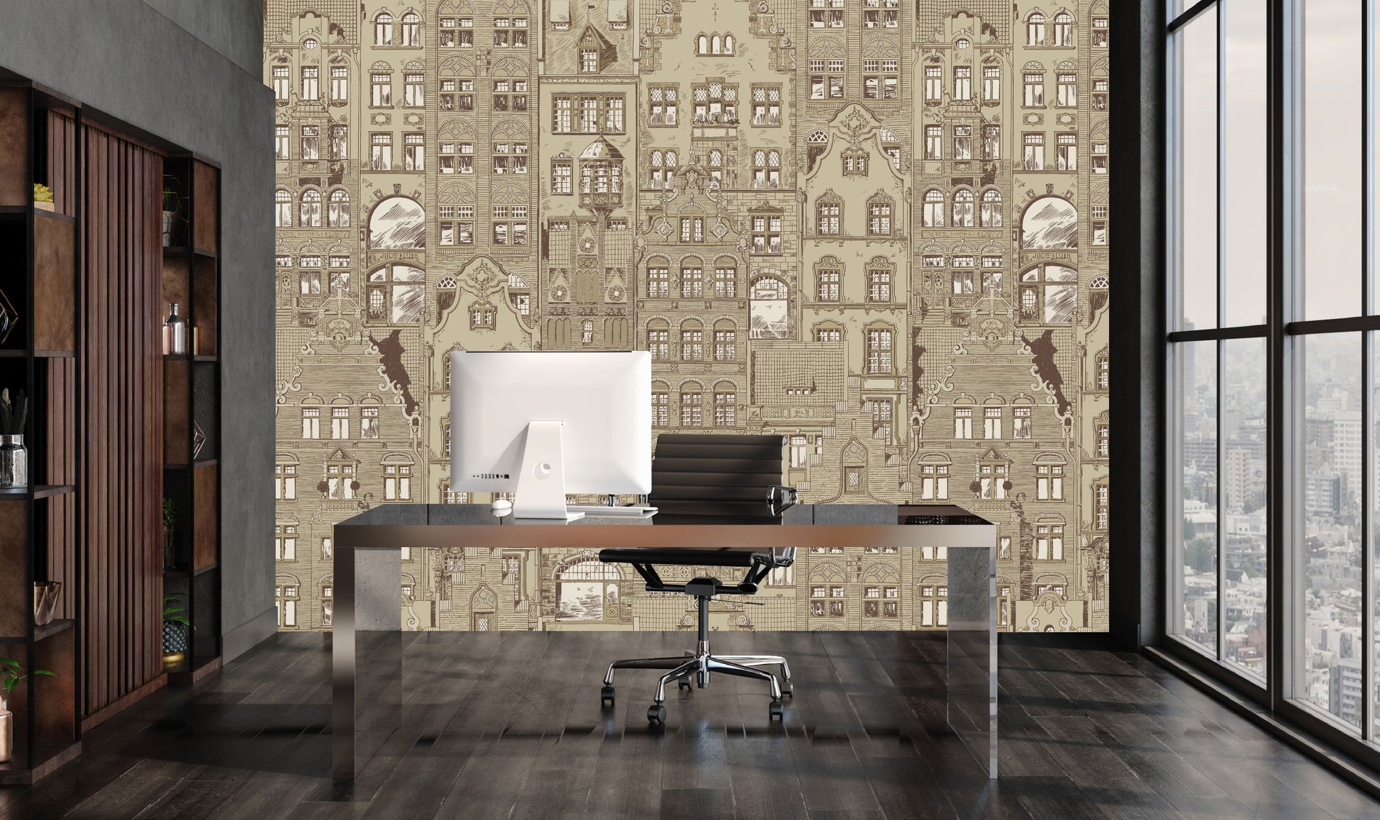 Mural Amsterdam Beige - Modelo VCORP 001