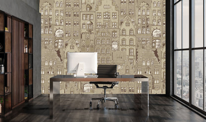 Mural Amsterdam Beige - Modelo VCORP 001
