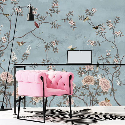 Mural Tropical Campestre Floral - MT308