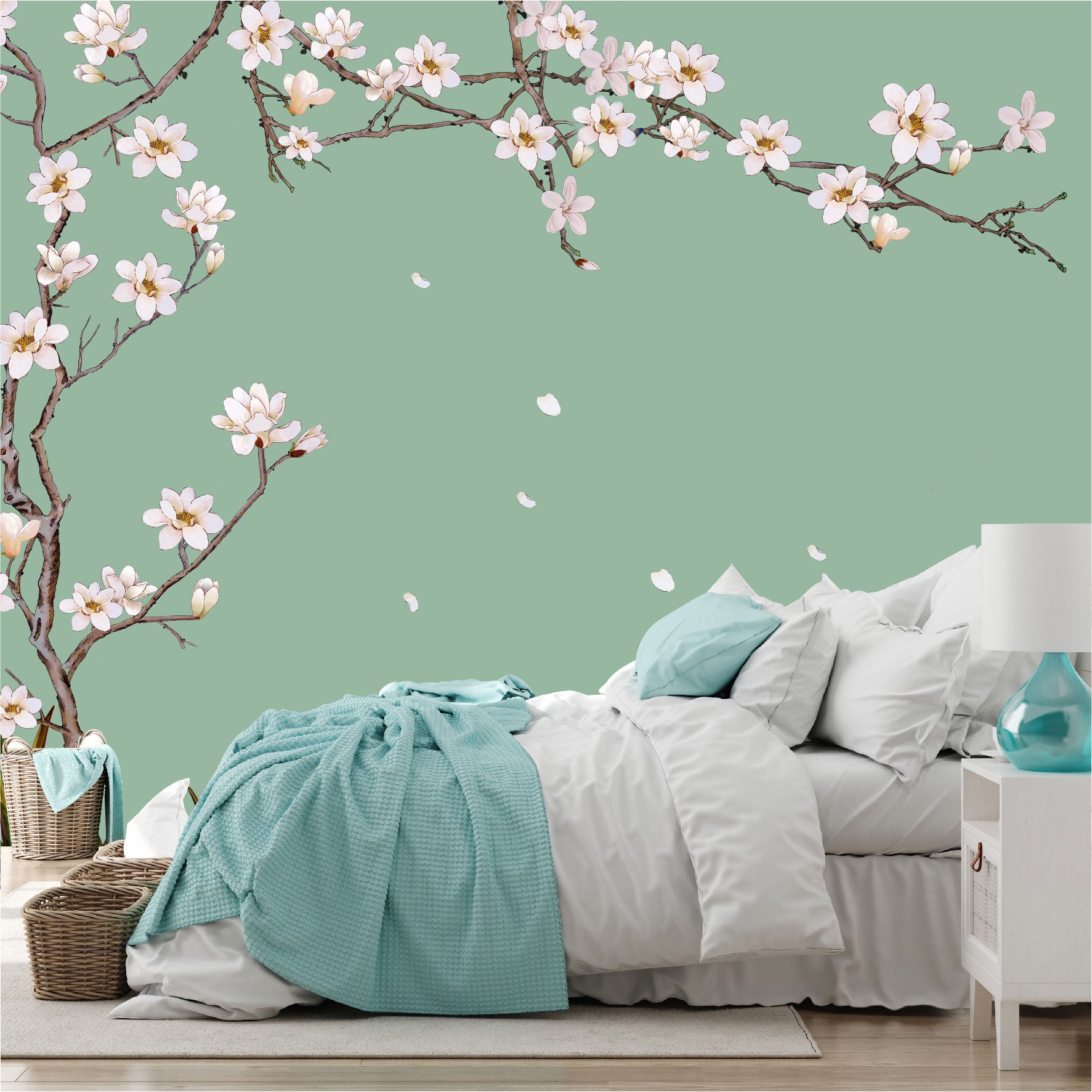 Mural Árbol con flores blancas - MT473