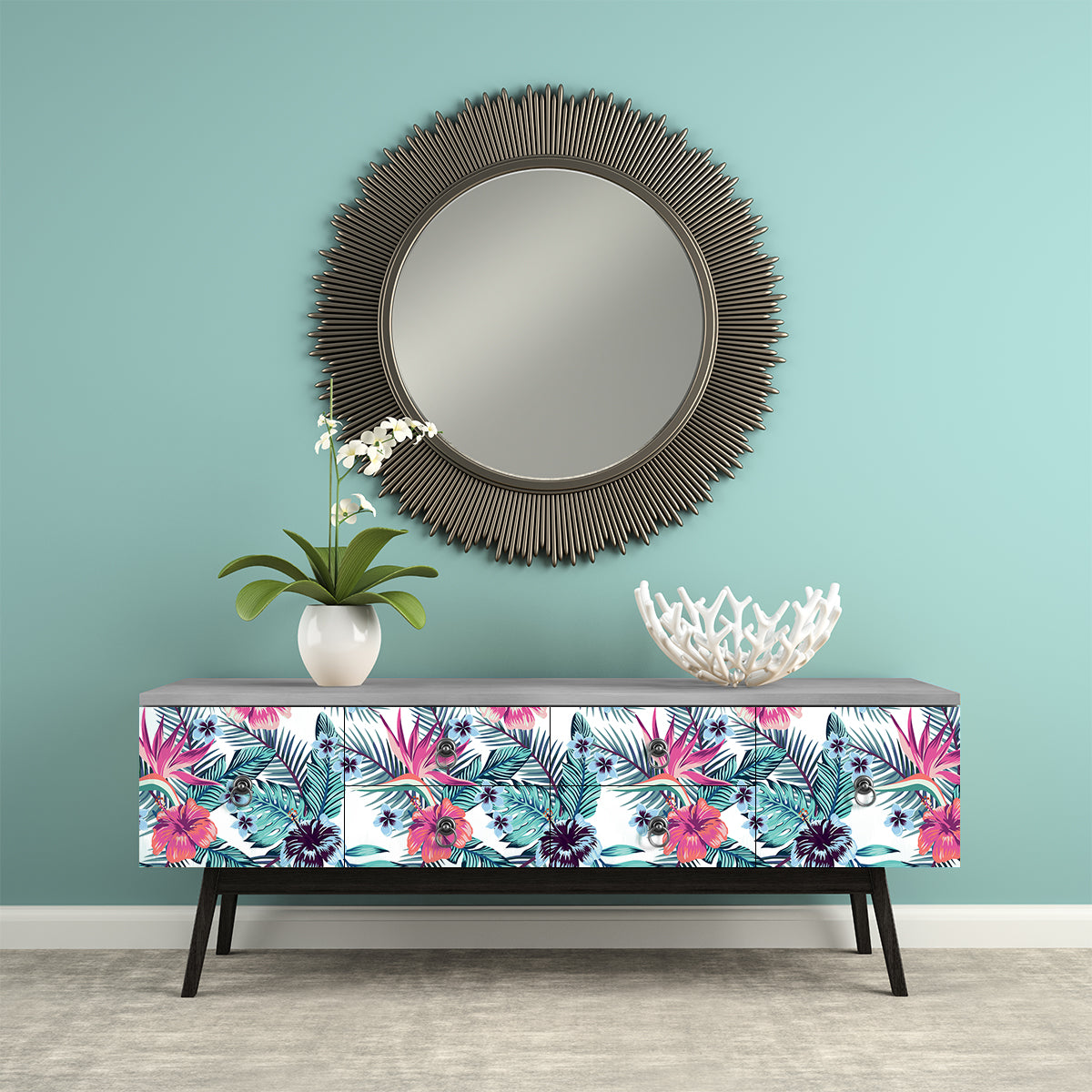 Vinilo Tropical para Muebles Modelo 671