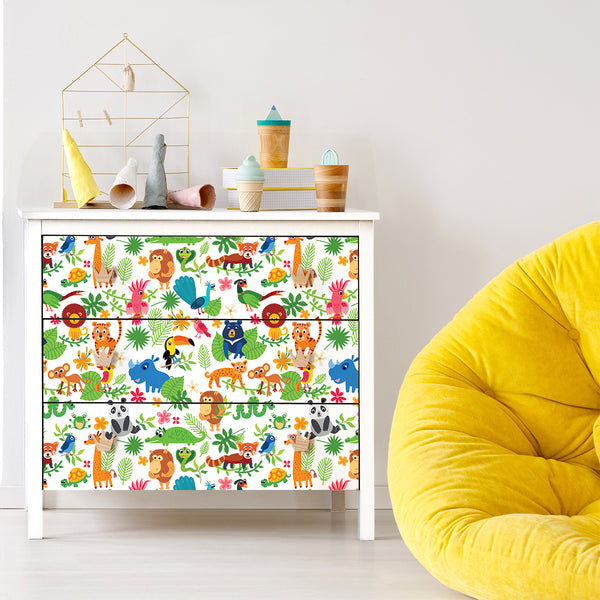 Vinilo para Muebles Animales de la Selva - MI091