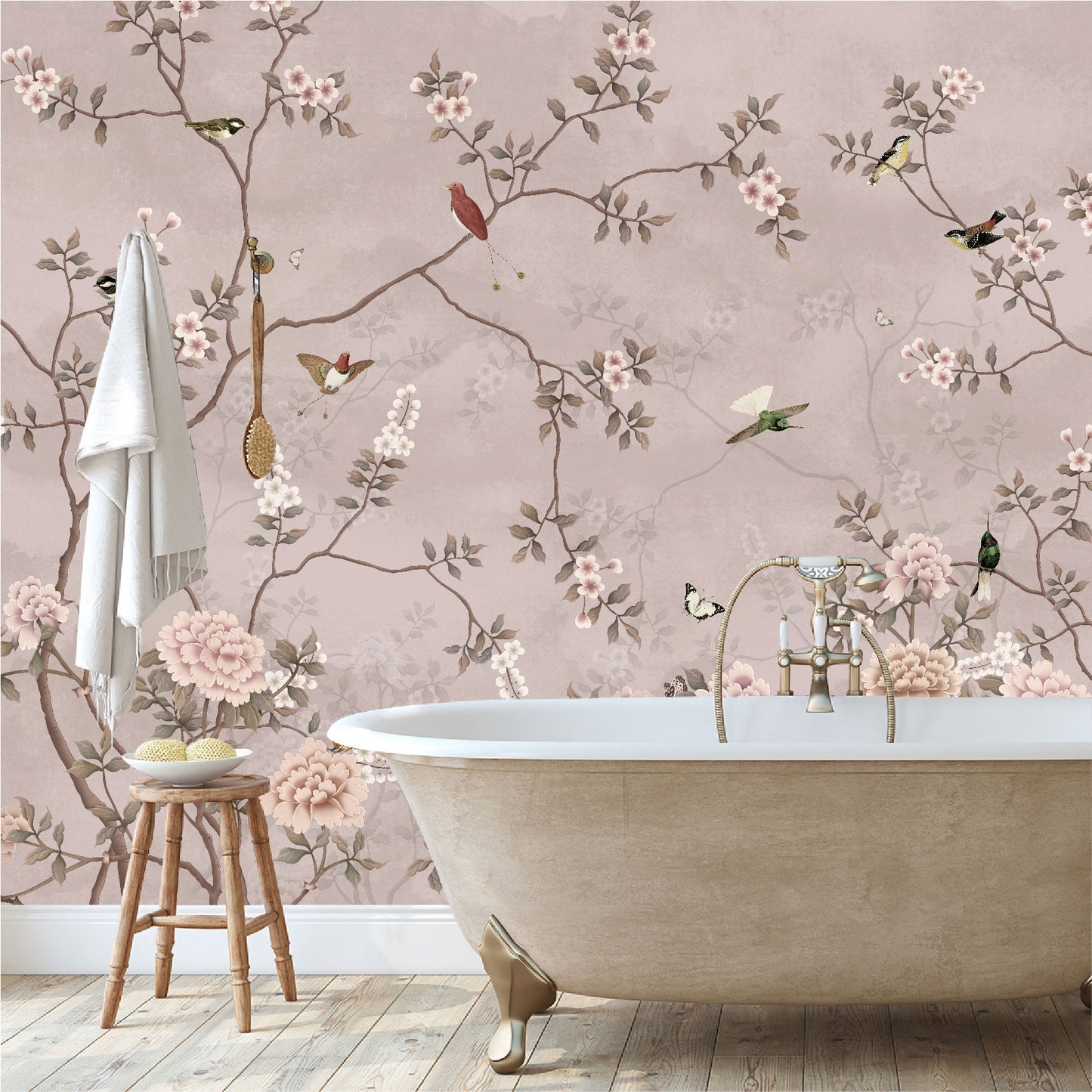 Mural Tropical Campestre Floral - MT310