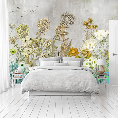 Mural Tropical Estilo Acuarelado - MT585