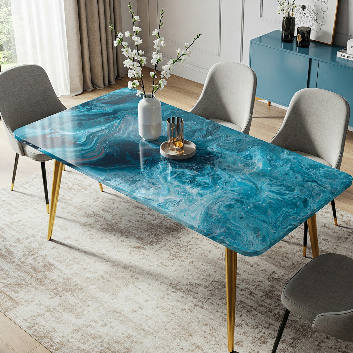 Vinilo Autoadhesivo Simil Marmol - 100x100cm - MM3555