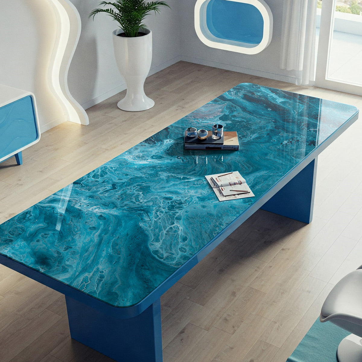 Vinilo Autoadhesivo Simil Marmol - 100x100cm - MM3555