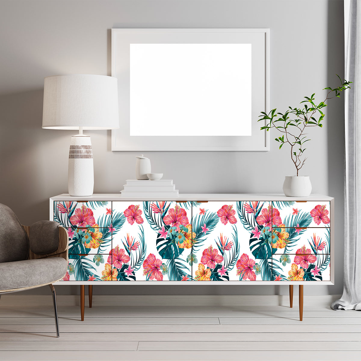 Vinilo Tropical para Muebles Modelo 868