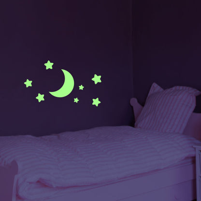 Luna con Estrellas Fotoluminiscentes - VF018