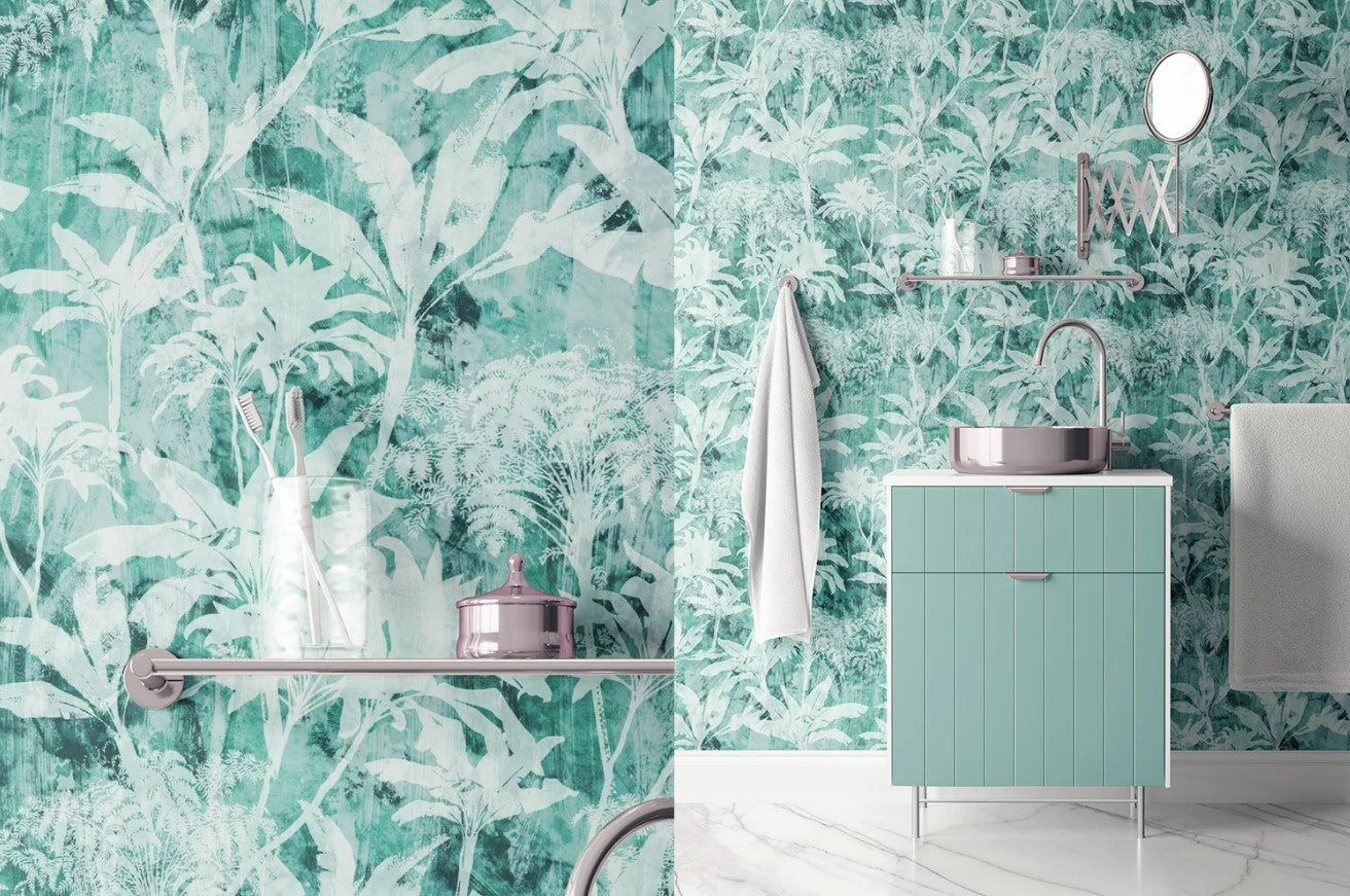 Mural Tropicos de Menta - MT451