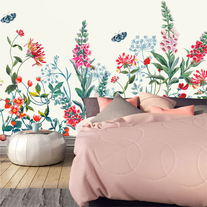 Mural Flores Botanicas Acuareladas - MT404