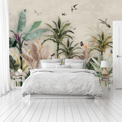 Mural4 Jungla Vintage Fondo Claro - MT251