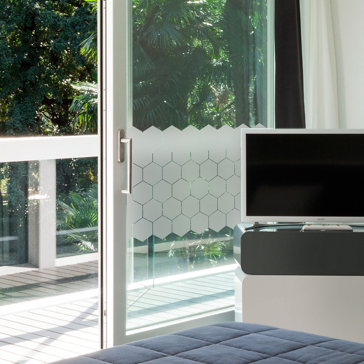 Vinilo Esmerilado Hexagonal 100x60cm  - VE003