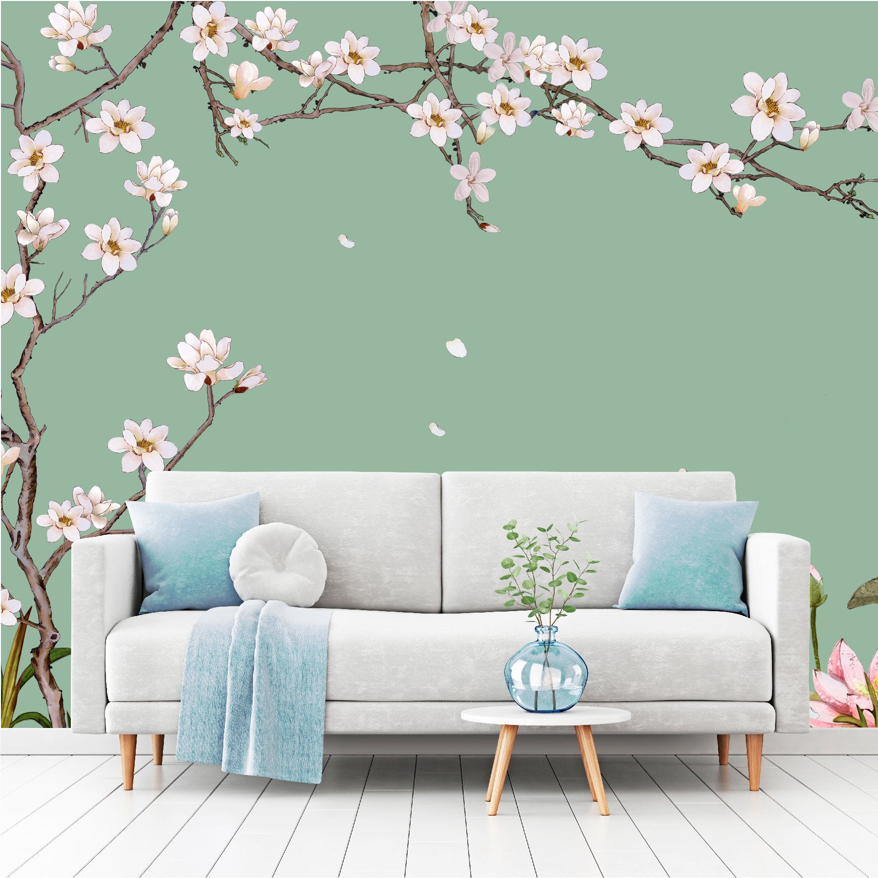 Mural Árbol con flores blancas - MT473