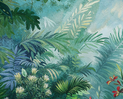 Mural Tropical Jungla Vibrante - MT555