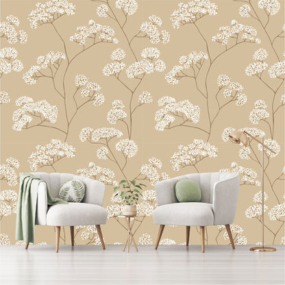 Mural flores blancas - MT363