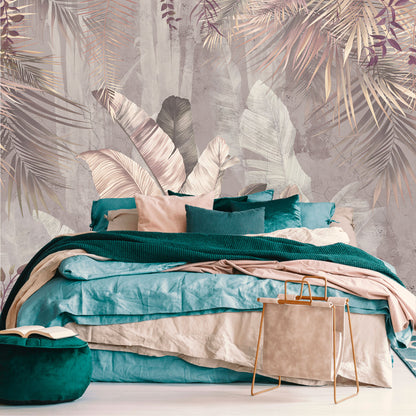 Mural Hojas Tropicales Vintage - MT481