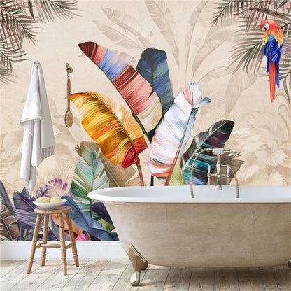 Mural Plumas Tropicales Multicolor - MT409