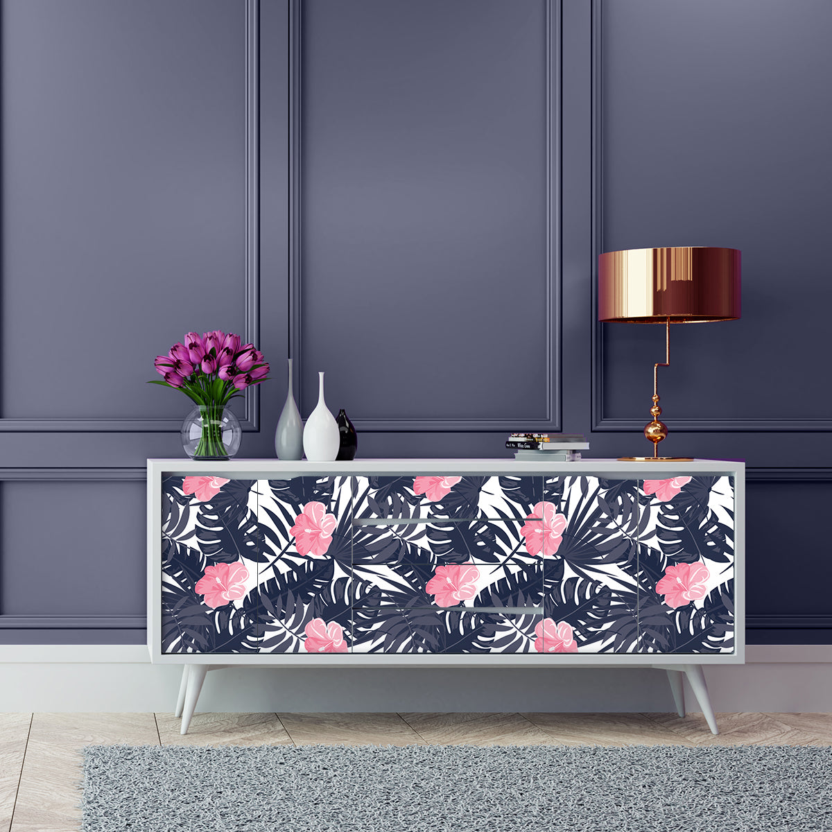 Vinilo Tropical para Muebles Modelo 905