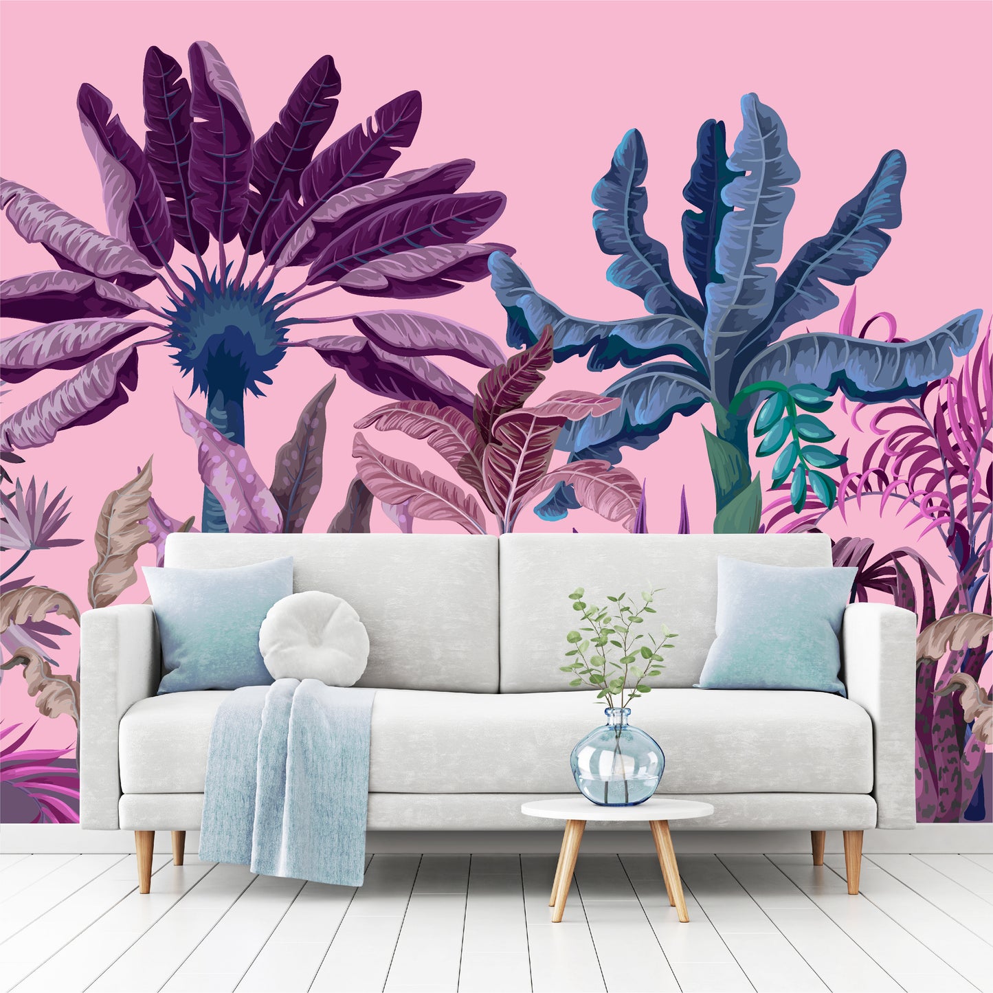 Mural Tropical Jungla Pink - MT225