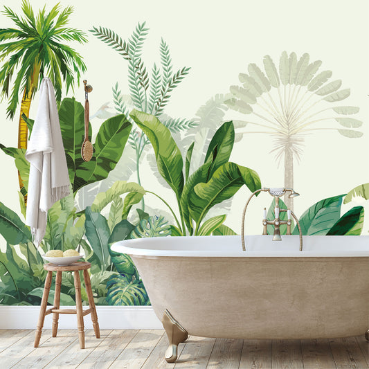 Mural Selva Tropical Ilustrada - MT575