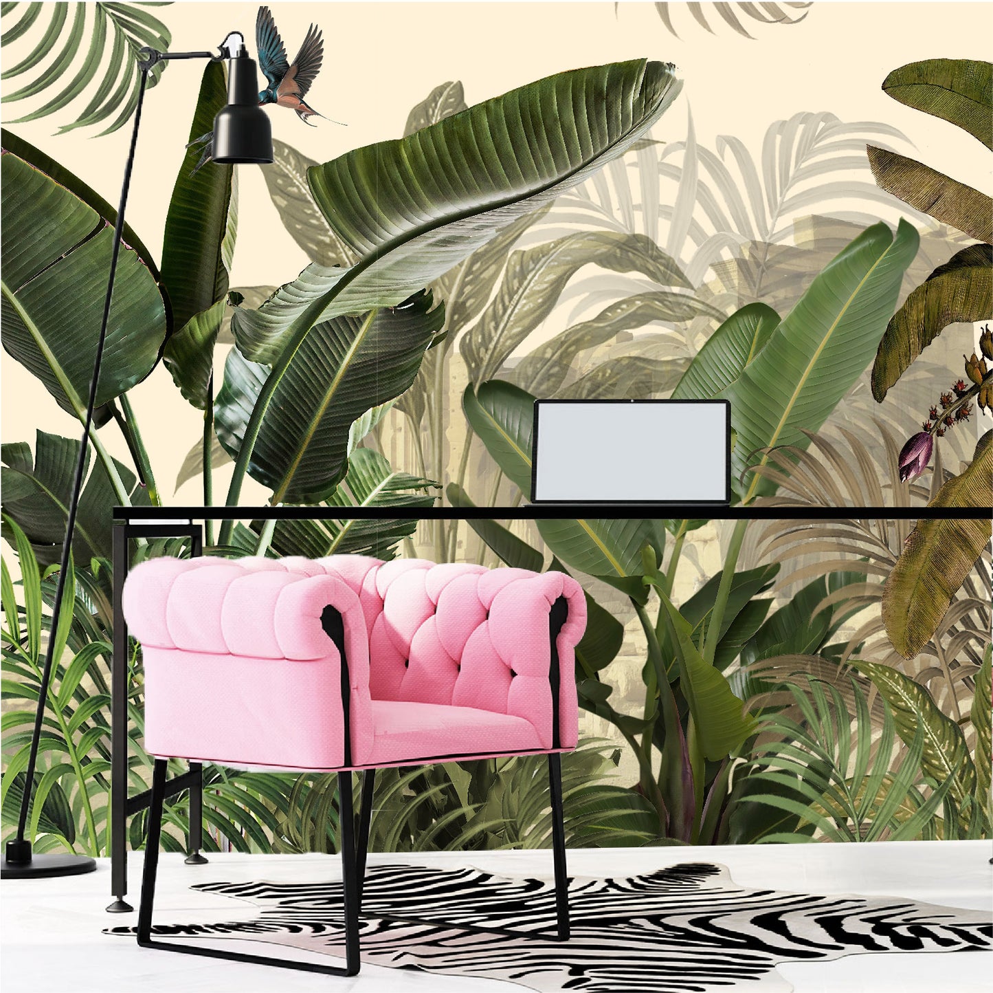 Mural Hojas Tropicales - MT370