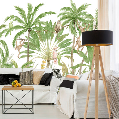 Mural Jungla Tropical con Animales - MT485