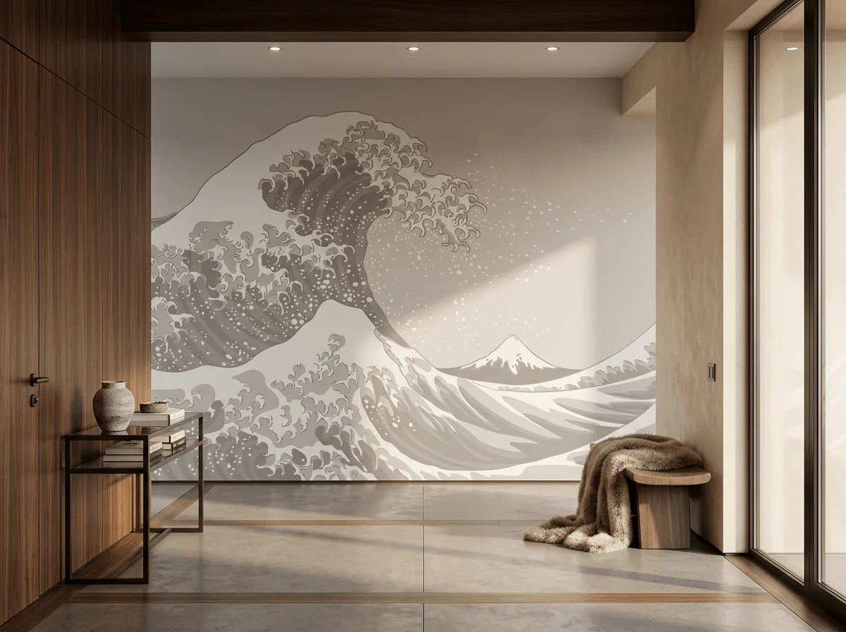 Mural la gran ola de Kanagawa - MT613