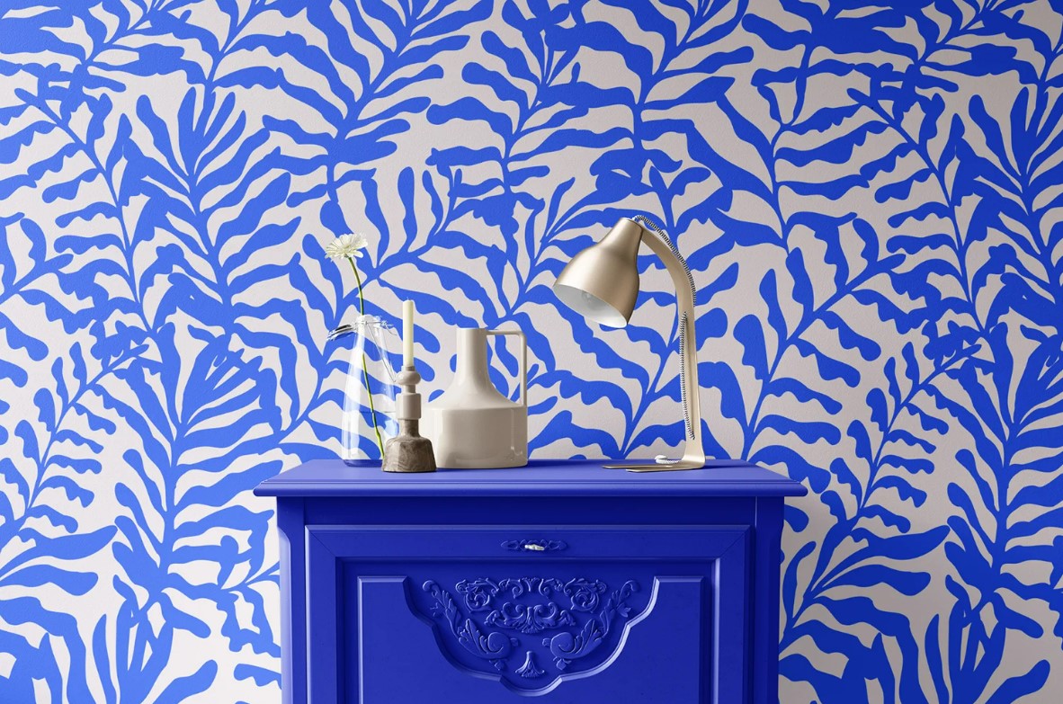 Mural Mate Hojas Azules de Matisse - MT448