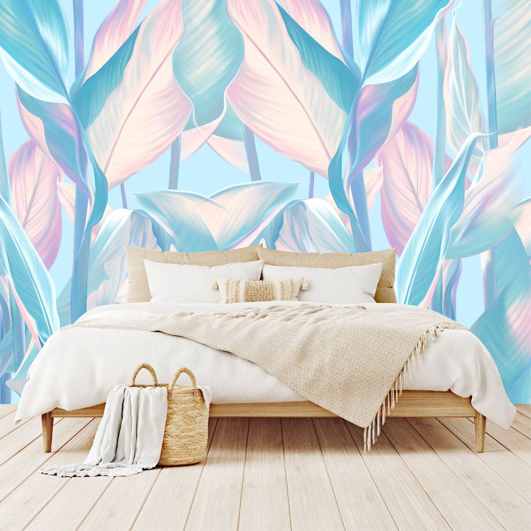 Mural Tropical Hojas Exóticas - MT184